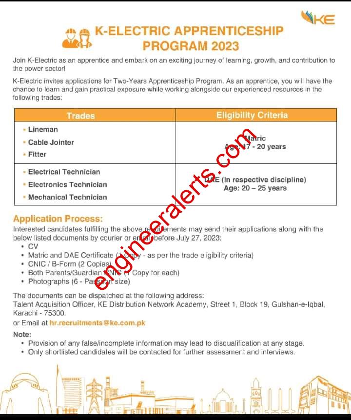 Apprenticeship Program 2023 in K Electric-Apply Online
