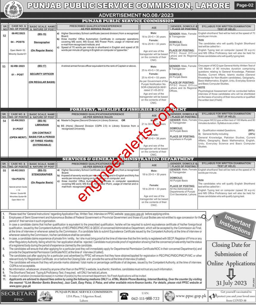 PPSC Jobs 2023 advertisement 8