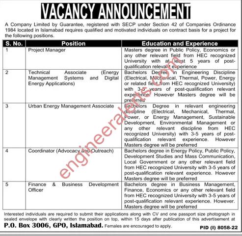 Attractive Jobs in Private Company Islamabad July 2023