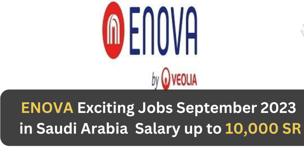 ENOVA  Jobs 2023 in Saudi Arabia and UAE