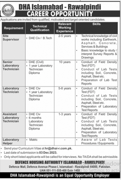 DHA Jobs