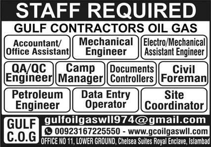 Gulf Contractors Oil & Gas Jobs