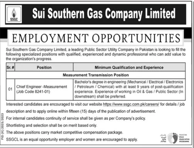 SSGC Jobs