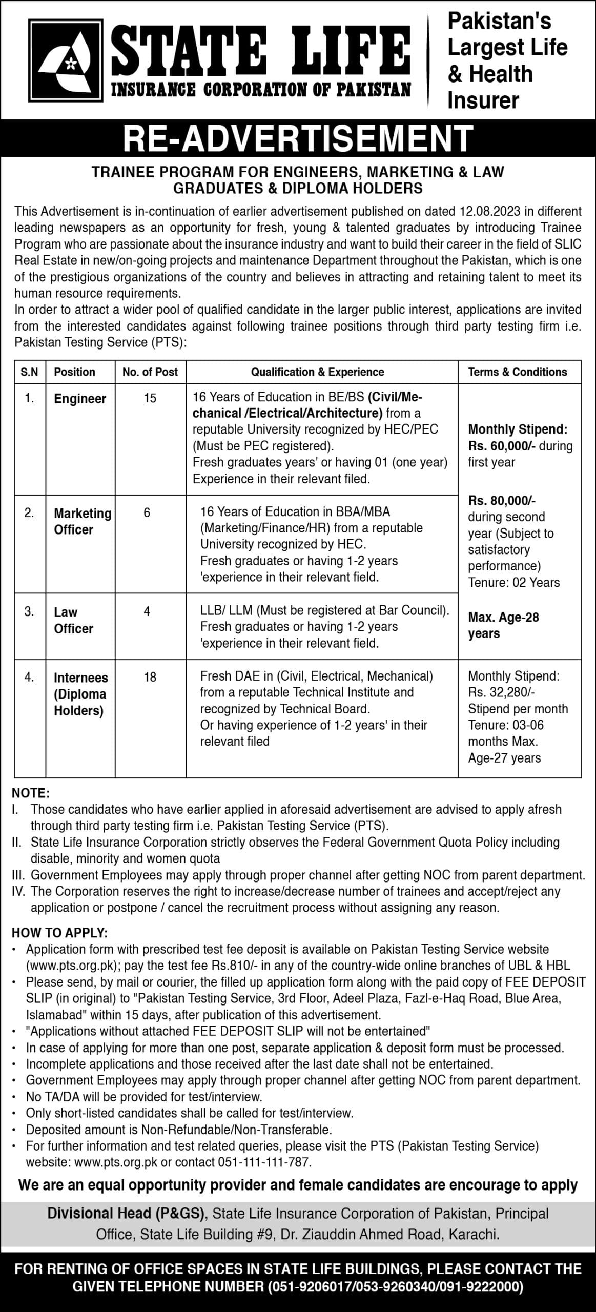 State Life Insurance Jobs
