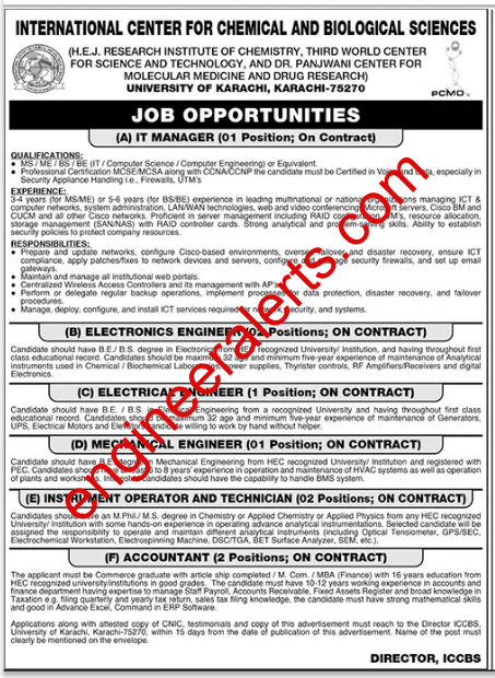 University Of Karachi Jobs