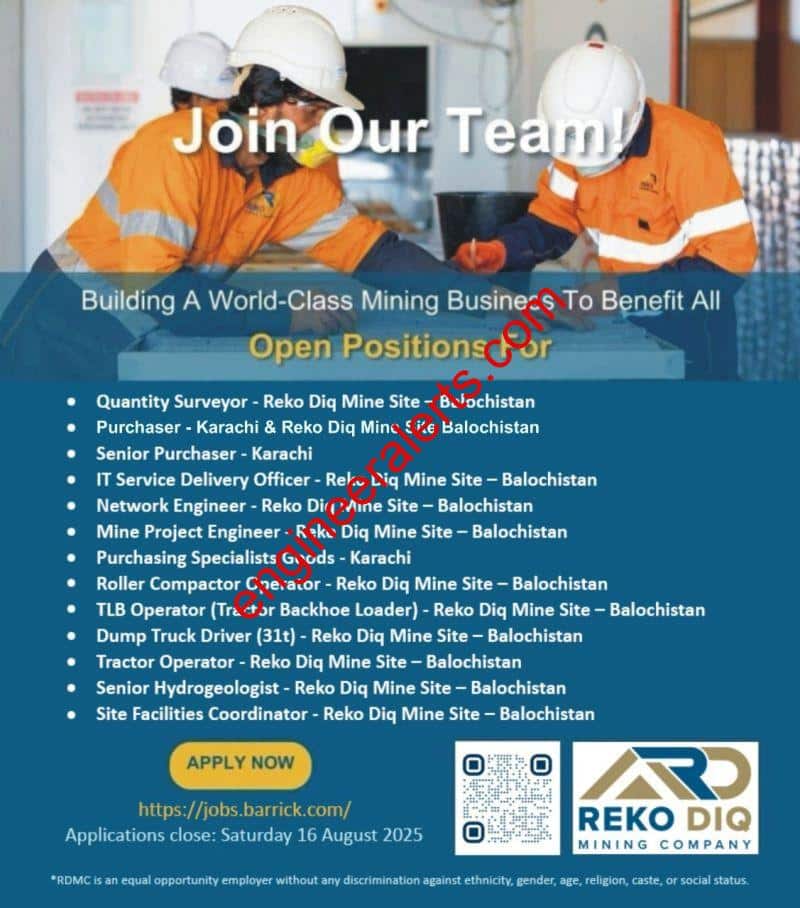 Reko Diq Jobs