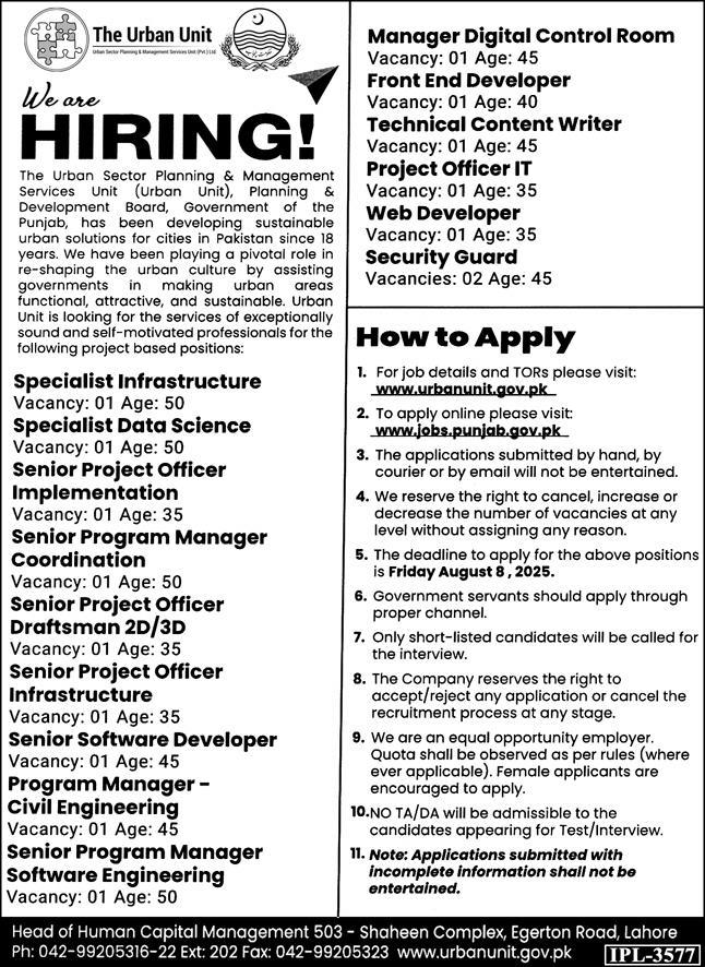 The Urban Unit Jobs