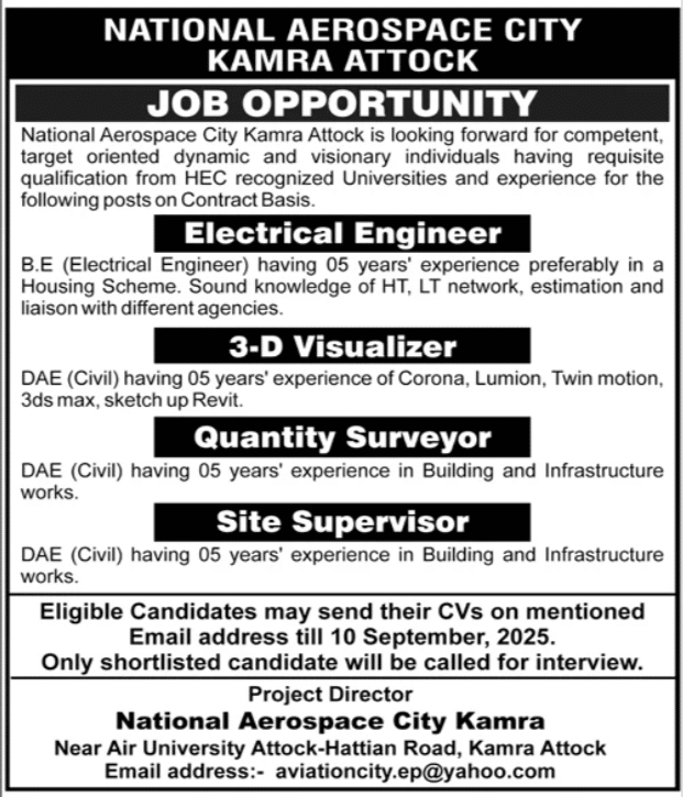 National Aerospace City Kamra Jobs